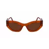 KARL LAGERFELD KL6122S522221 Naiste päikeseprillid Havana atsetaatraamiga, pruunid läätsed, 52 mm