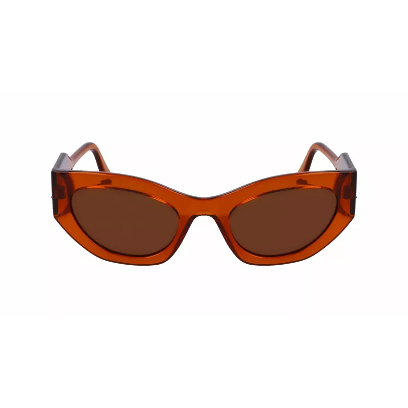 KARL LAGERFELD KL6122S522221 Naiste päikeseprillid Havana atsetaatraamiga, pruunid läätsed, 52 mm