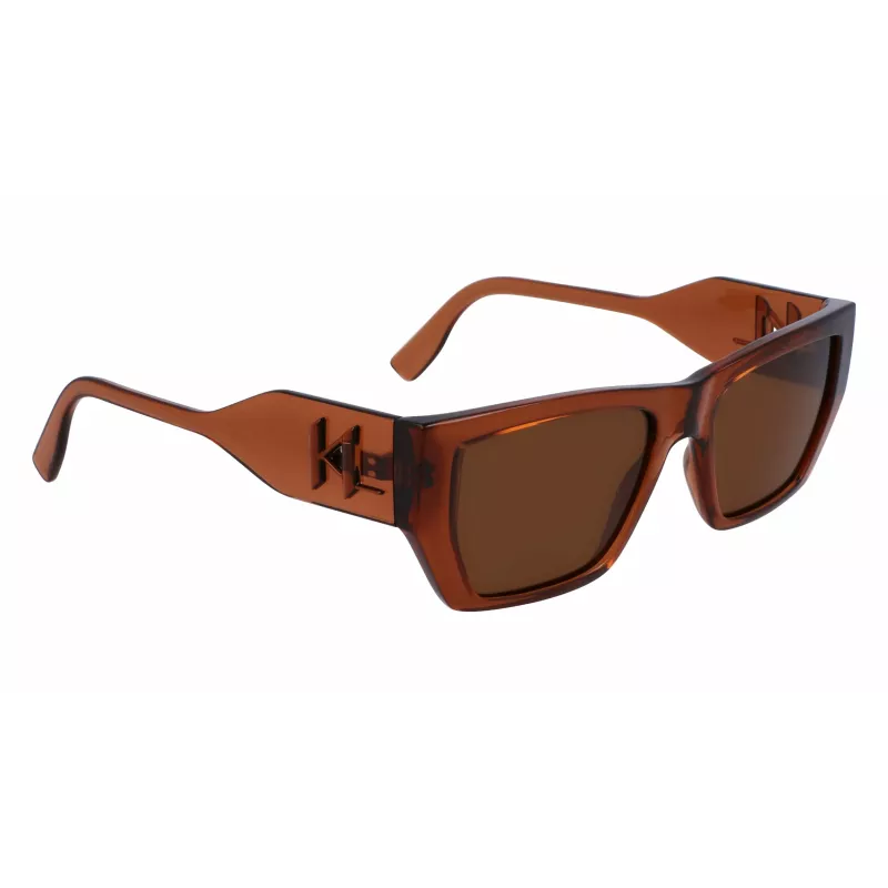 KARL LAGERFELD KL6123S541824 Unisex Päikeseprillid, Läikiv Must Raam, Hallid Läätsed, 54/18/140 mm