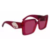 KARL LAGERFELD KL6126S522054 Naiste ruudukujulised atsetaatpäikeseprillid Havana pruun gradient 52mm
