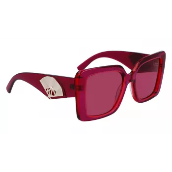 KARL LAGERFELD KL6126S522054 Naiste ruudukujulised atsetaatpäikeseprillid Havana pruun gradient 52mm