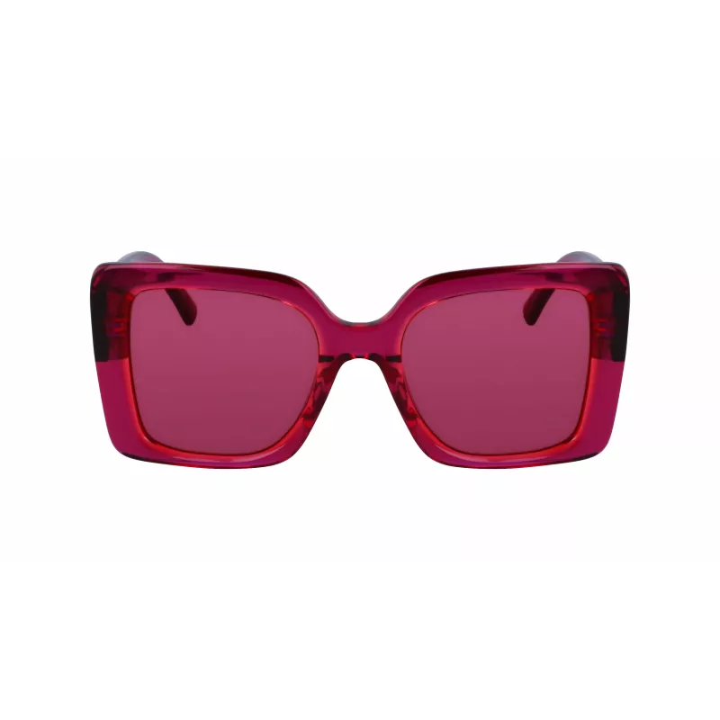 KARL LAGERFELD KL6126S522054 Naiste ruudukujulised atsetaatpäikeseprillid Havana pruun gradient 52mm