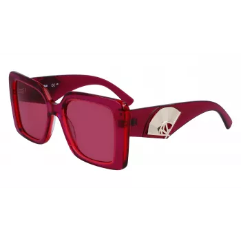 KARL LAGERFELD KL6126S522054 Naiste ruudukujulised atsetaatpäikeseprillid Havana pruun gradient 52mm