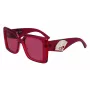KARL LAGERFELD KL6126S522054 Naiste ruudukujulised atsetaatpäikeseprillid Havana pruun gradient 52mm