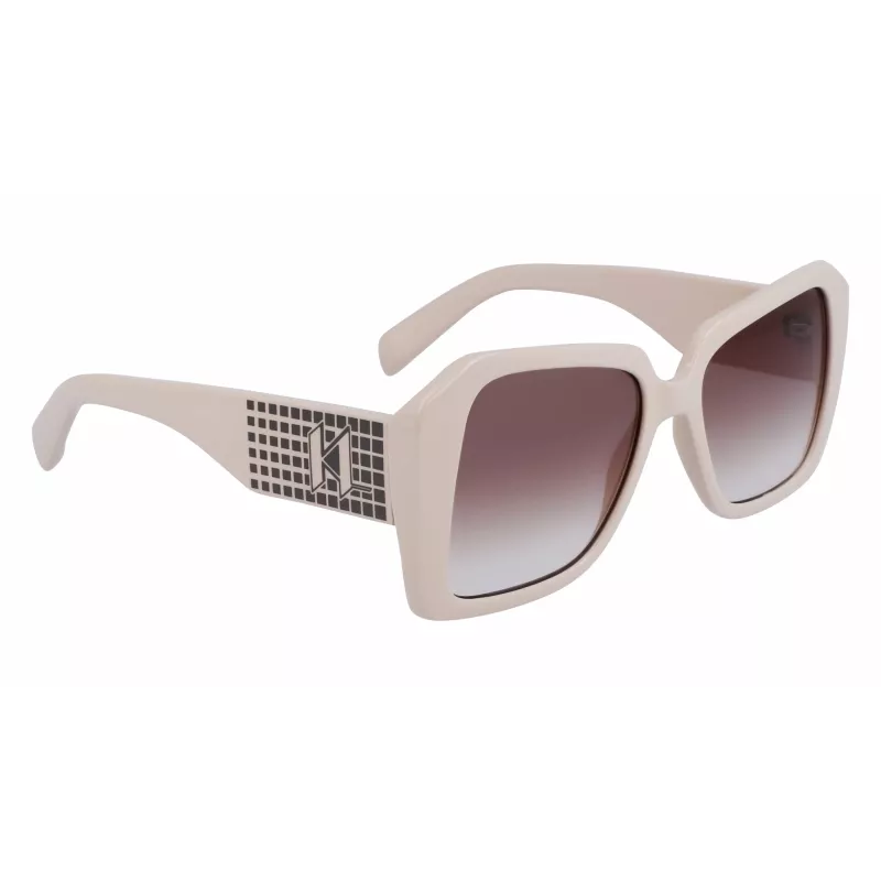 KARL LAGERFELD KL6140S531710 Naiste ristkülikukujulised päikeseprillid Must/Hall 53mm