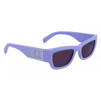 KARL LAGERFELD KL6141S522154 Naiste kassisilma päikeseprillid - must atsetaatraam, hall gradientlääts, 52 mm