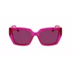 KARL LAGERFELD KL6143S-650 Naiste ruudukujulised atsetaatpäikeseprillid - Punane Havana, pruuni gradiendi läätsed 53/20/145 mm