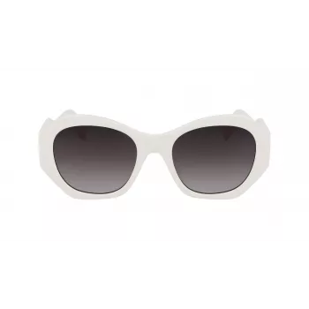 KARL LAGERFELD KL6146S-105 Naiste päikeseprillid Havana atsetaat ruudukujulise raamiga pruuni gradiendläätsega 54mm