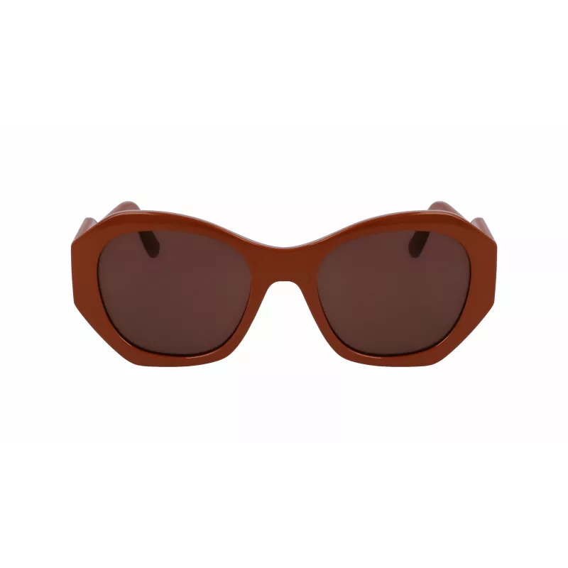 KARL LAGERFELD KL6146S-200 Naiste ruudukujulised päikeseprillid Havana atsetaat, pruun gradientlääts 54mm