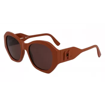 KARL LAGERFELD KL6146S-200 Naiste ruudukujulised päikeseprillid Havana atsetaat, pruun gradientlääts 54mm