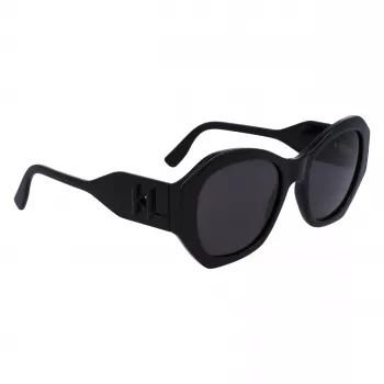KARL LAGERFELD KL6146SN-1 Naiste Päikeseprillid - Ruudukujuline Kassiläätsega Atsetaatraam - UV400 Kaitse - 54mm Lääts