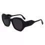 KARL LAGERFELD KL6146SN-1 Naiste Päikeseprillid - Ruudukujuline Kassiläätsega Atsetaatraam - UV400 Kaitse - 54mm Lääts