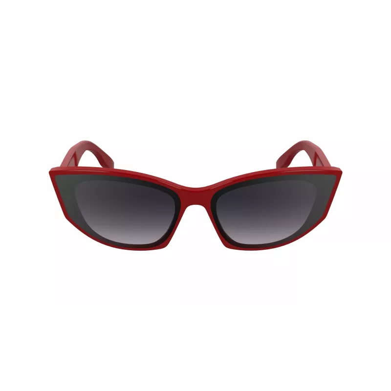 KARL LAGERFELD KL6162S-600 Naiste liblikpäikeseprillid - Punane/punakaspruun atsetaatraam, gradientpruunid läätsed, 64/14/140 mm