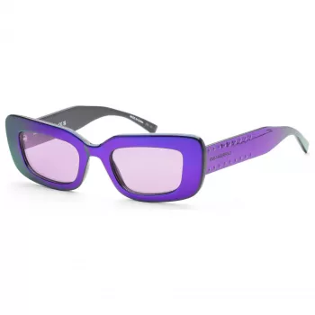 KARL LAGERFELD KL6164S-500 Naiste ruudukujulised atsetaatpäikeseprillid - Must/Hall 50mm