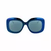 KARL LAGERFELD KL6165S-400 Naiste päikeseprillid, ruudukujuline plastikust täisraam, hall gradientlääts, 53/19/140 mm