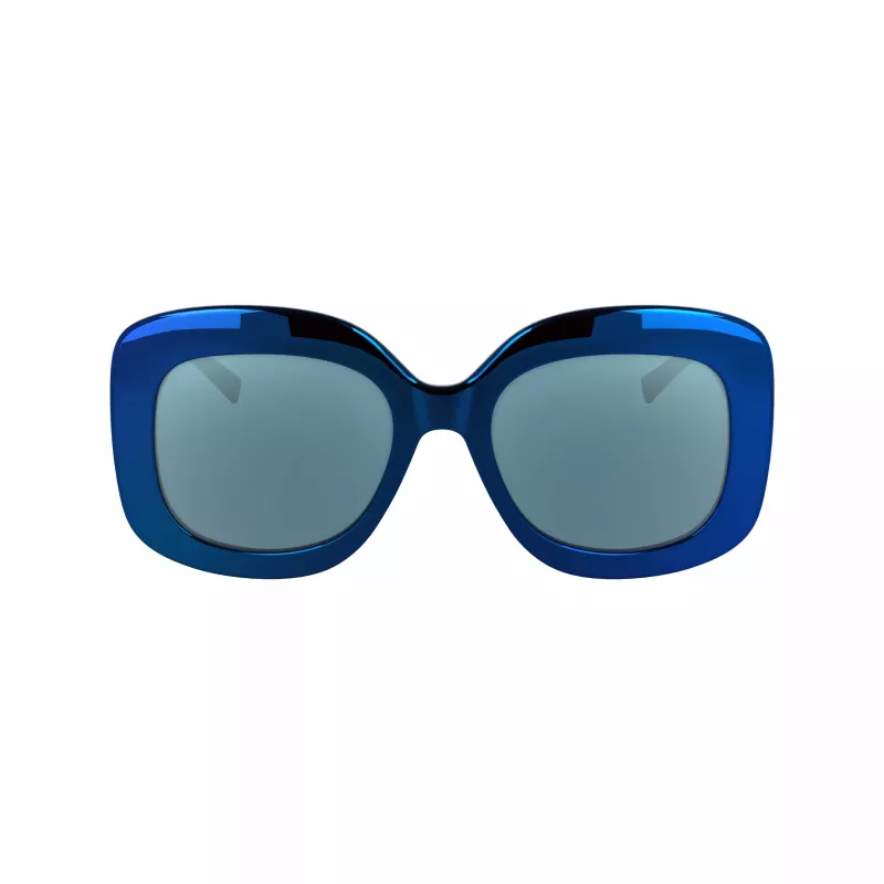 KARL LAGERFELD KL6165S-400 Naiste päikeseprillid, ruudukujuline plastikust täisraam, hall gradientlääts, 53/19/140 mm