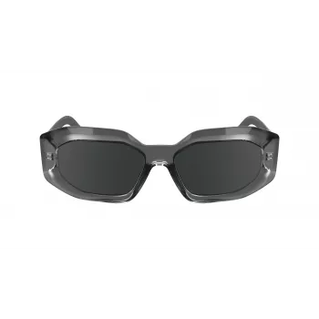 KARL LAGERFELD KL6167S-020 Naiste ruudukujulised päikeseprillid - must atsetaatraam, hall suitsulääts, 53 mm