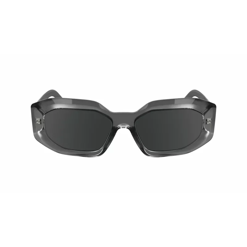 KARL LAGERFELD KL6167S-020 Naiste ruudukujulised päikeseprillid - must atsetaatraam, hall suitsulääts, 53 mm