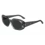 KARL LAGERFELD KL6167S-020 Naiste ruudukujulised päikeseprillid - must atsetaatraam, hall suitsulääts, 53 mm
