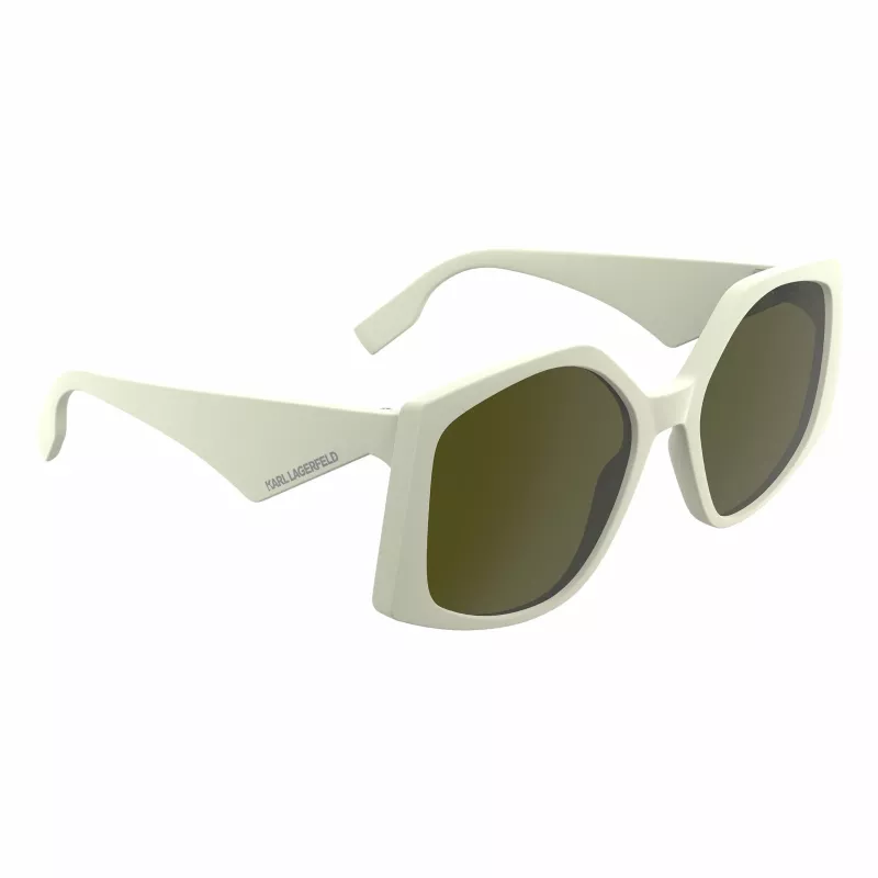 KARL LAGERFELD KL6208S-105 Naiste päikeseprillid - must atsetaatraam, hallid polükarbonaat läätsed, 55 mm