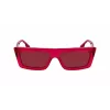 KARL LAGERFELD KLJ6147S Unisex Square Sunglasses - Musta atsetaatraamiga hallid polükarbonaat läätsed 56mm