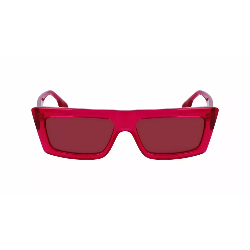 KARL LAGERFELD KLJ6147S Unisex Square Sunglasses - Musta atsetaatraamiga hallid polükarbonaat läätsed 56mm