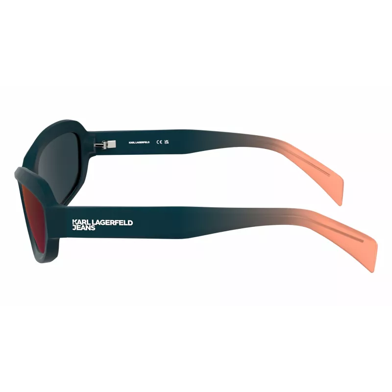 KARL LAGERFELD KLJ6200S Unisex Päikeseprillid - Must raam, hallid läätsed 57mm