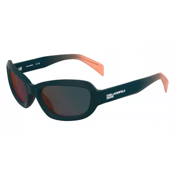 KARL LAGERFELD KLJ6200S Unisex Päikeseprillid - Must raam, hallid läätsed 57mm