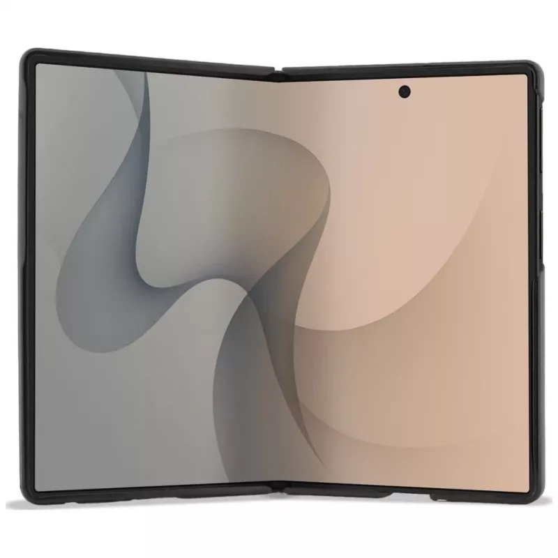 Karl Lagerfeld PU Saffiano Karl ja Choupette ümbris Samsung Galaxy Z Fold8 jaoks, must