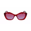 KARL LAGERFELD Naiste ruudukujulised atsetaatpäikeseprillid KL6127S 521862 52/18/140 mm