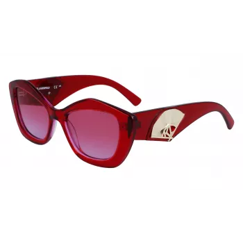 KARL LAGERFELD Naiste ruudukujulised atsetaatpäikeseprillid KL6127S 521862 52/18/140 mm