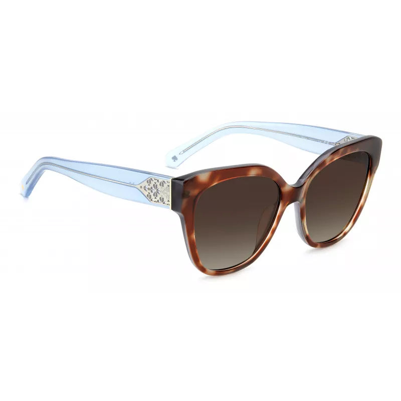 KATE SPADE SAVANNAGSIPRF Naiste päikeseprillid - Havana atsetaatraam, pruuni gradiendi läätsed, 57/17/140 mm