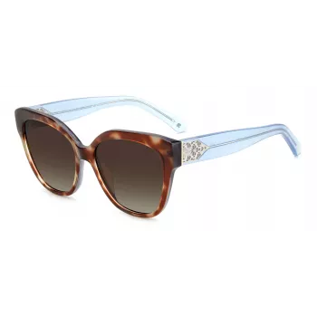 KATE SPADE SAVANNAGSIPRF Naiste päikeseprillid - Havana atsetaatraam, pruuni gradiendi läätsed, 57/17/140 mm