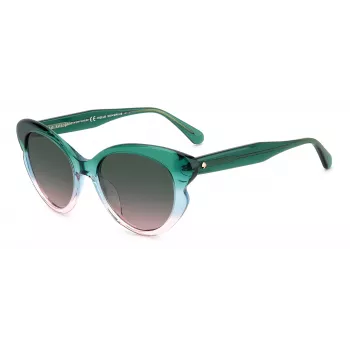 KATE SPADE Naiste Elina Kassisilma Päikeseprillid - Must Raam Hall Gradient Lääts 53mm