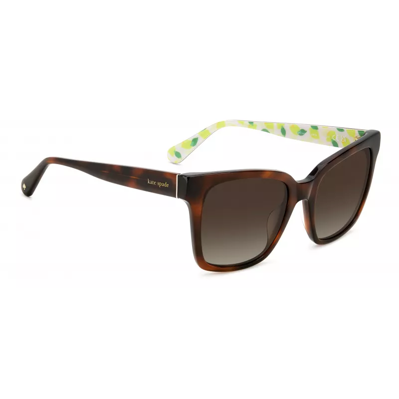 KATE SPADE Naiste Harlow Päikeseprillid GS086F5 - Ruudukujuline atsetaatraam 55/17/140 mm