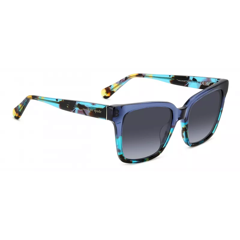 KATE SPADE Naiste HarlowG/S Ruudukujulised Päikeseprillid - Roosa-pruun Gradient - 55/17/140 mm