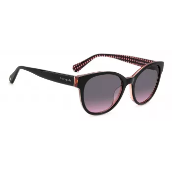 KATE SPADE Naiste Nathalie GS807 Päikeseprillid - Must atsetaatraam, hall gradientlääts, 55/17/140 mm