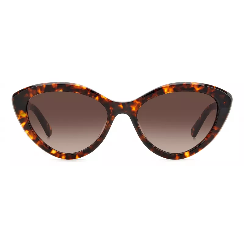 KATE SPADE Naiste päikeseprillid JUNIGS086F5HA - must atsetaatraam, hallid polükarbonaat läätsed, 55/17/140 mm