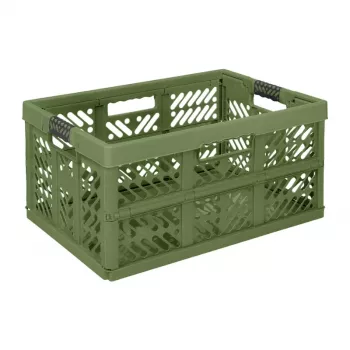 keeeper Kokkupandav kast Ben 54x37x28cm 45L Oliiv, kandevõime kuni 50 kg