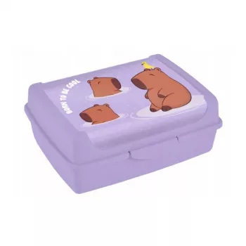 keeeper toidukonteiner deco-click-box midi 1L Carla “Capybara” 17x13x7cm Soft Purple