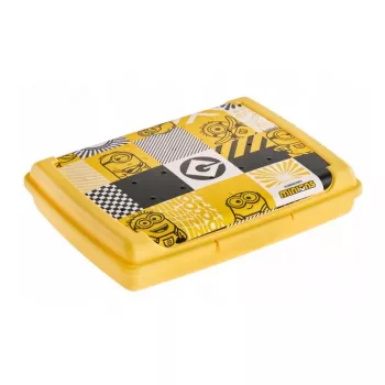 keeeper toiduhoidja deco-click-box mini 0,5L Carla Minions Mosaic 17x13x3,5cm kollane