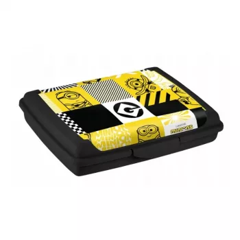 keeeper toiduhoidja deco-click-box mini 0,5L Carla Minions Mosaic 17x13x3,5cm must