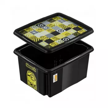 keeeper hoiukarp kaanega 24L Karolina Minions Mosaic, must, 42,5 x 35,5 x 22,5 cm
