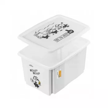 keeeper hoiukarp kaanega 45 L Karolina “Minions Bello” 55,5 x 40 x 30 cm valge