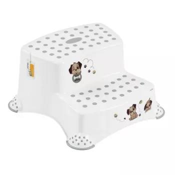 keeeper kaheastmeline pink Igor Dogs, valge, 40 x 37 x 21 cm, kandevõime 120 kg, libisemisvastased jalad