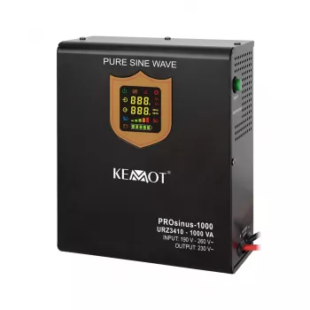 KEMOT PROsinus-1000 Seinale Paigaldatav Katkematu Toiteallikas 1000VA/700W Puhas Siinuslaine 12V 230V