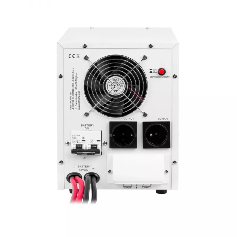 KEMOT PROsinus-2200 puhas siinuslaine inverter 12V laadimisfunktsiooniga, 230V, 2200VA/1600W