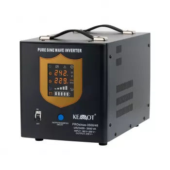 KEMOT PROsinus-3500/48 Puhas siinuslaine inverter laadimisfunktsiooniga 48V 230V 3500VA/2400W