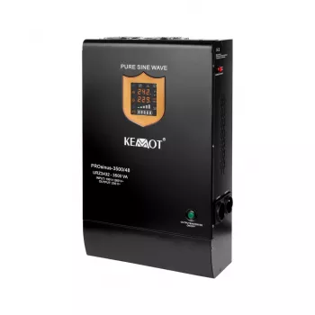 KEMOT PROsinus-3500/48 UPS Inverter puhta siinuslaine ja laadimisfunktsiooniga 48V 230V 3500VA/2400W - seinakinnitus