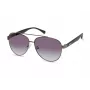 Kenneth Cole KC1394-5908B meeste ristkülikukujulised päikeseprillid - läikiv must raam, suitsuläätsed